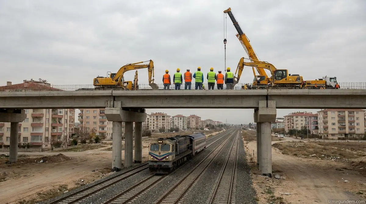 Şemikler Taşıt Üst Geçidi'nde Çalışmalar Yeniden Hızlandı