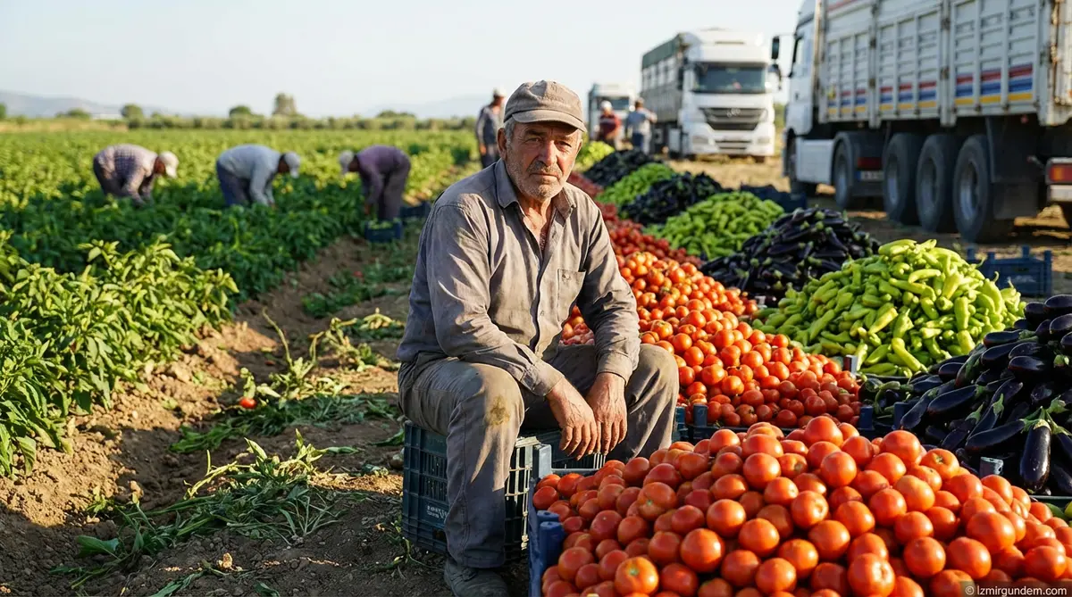 Torbalı'da Sebze Bereketi Üreticiyi Vurdu